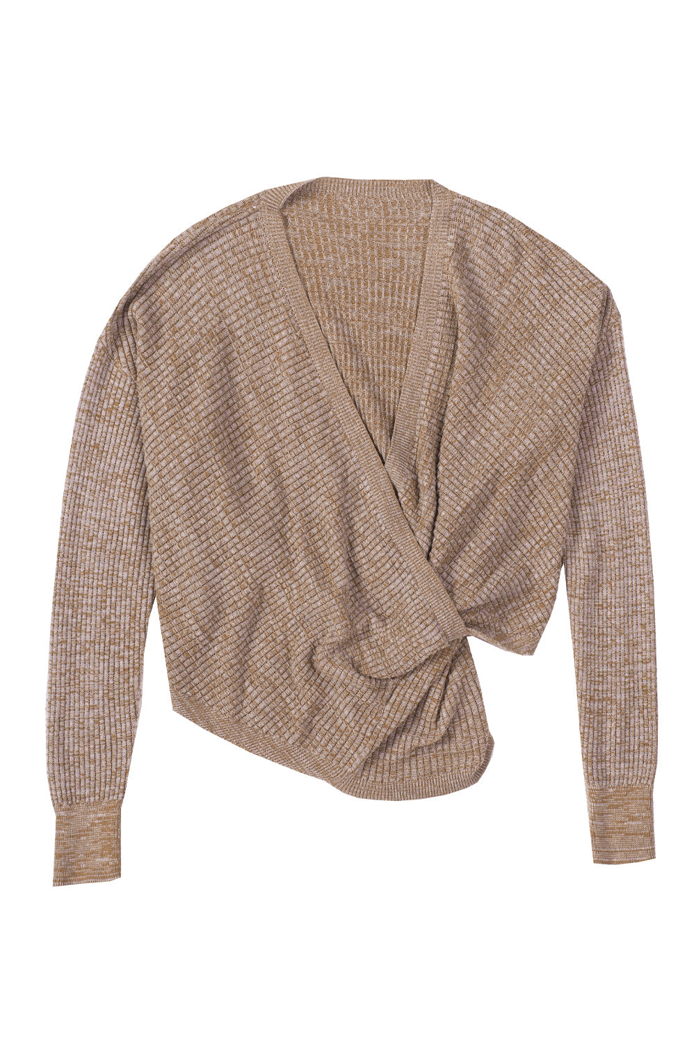 Cloudy Meadow Waffle Knit Womens Sweater