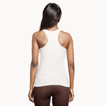 Ivory Sands Solid 100% Cotton Womens Tank Top