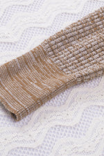 Cloudy Meadow Waffle Knit Womens Sweater