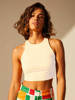 Orange Marmalade Basic Cotton Womens Crop Top