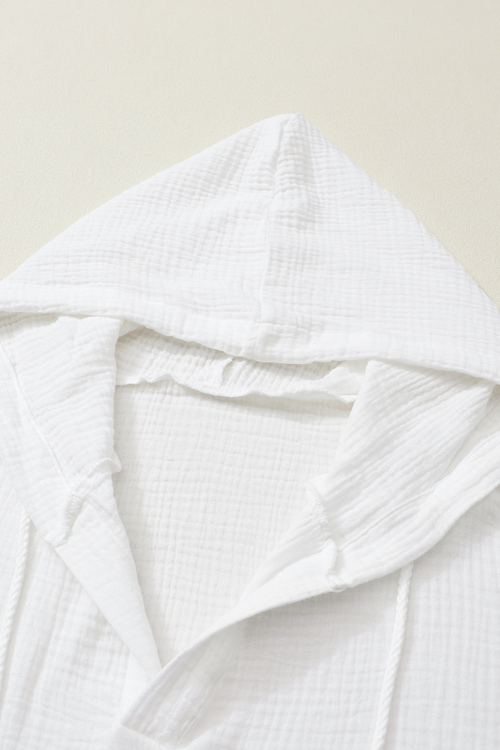 Peony Dawn none casual linen Womens hooded blouse