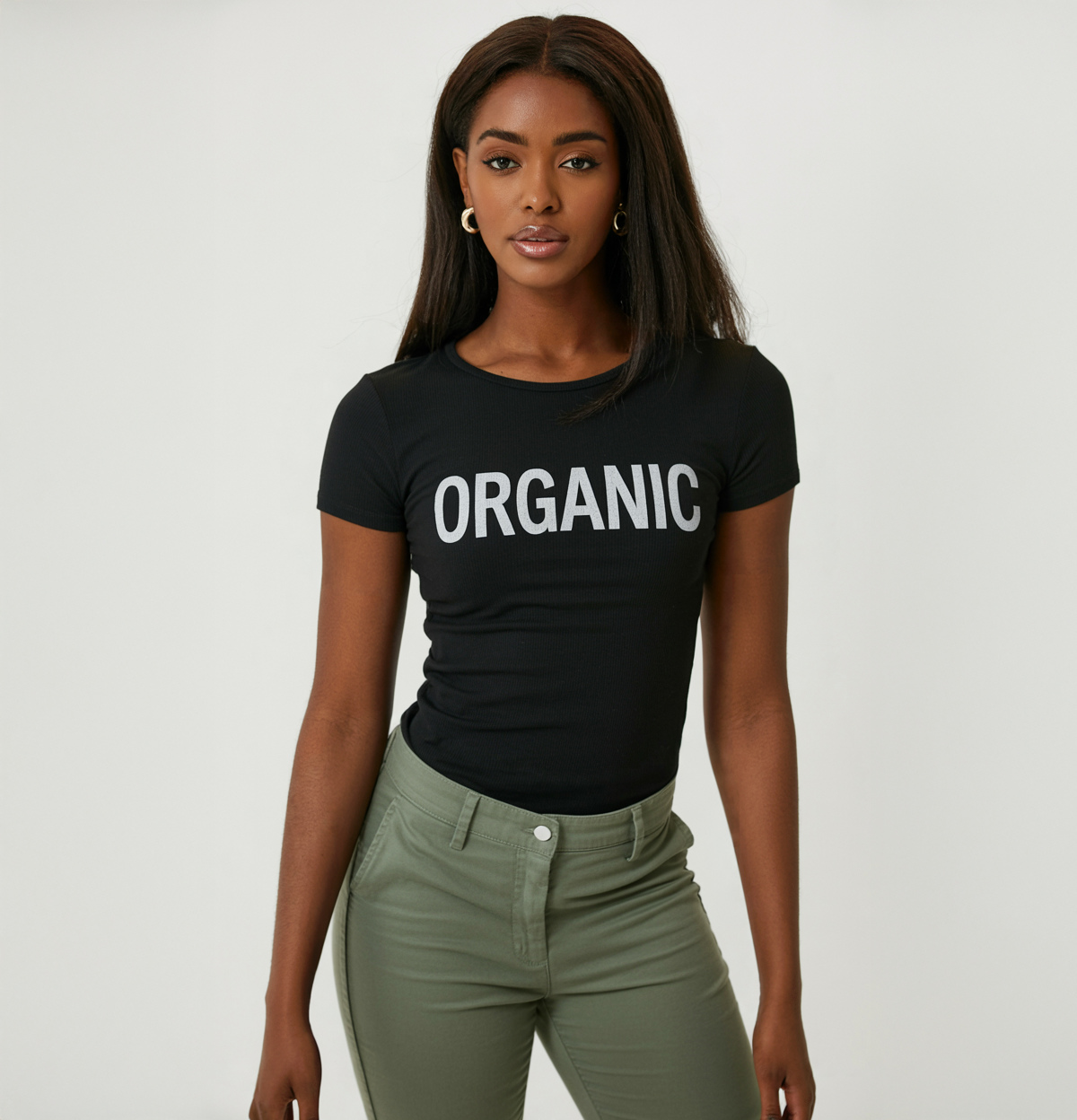 Organic Classic Jersey 100% Organic Cotton Womens Graphic Tee