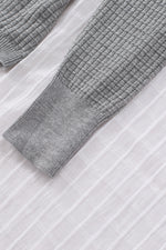 Cloudy Meadow Waffle Knit Womens Sweater