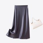 Velvet Soft Solid 19MM Mulberry Silk Womens Skirt