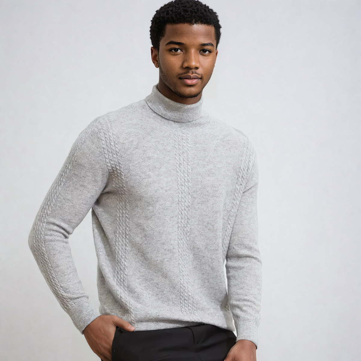Celestial Forest Cashmere Mens Sweater