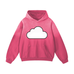 Azure Mist Oversized Cotton Hoodie