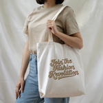 Join The Revolution 100% Organic Cotton Womens Graphic Tote Bag