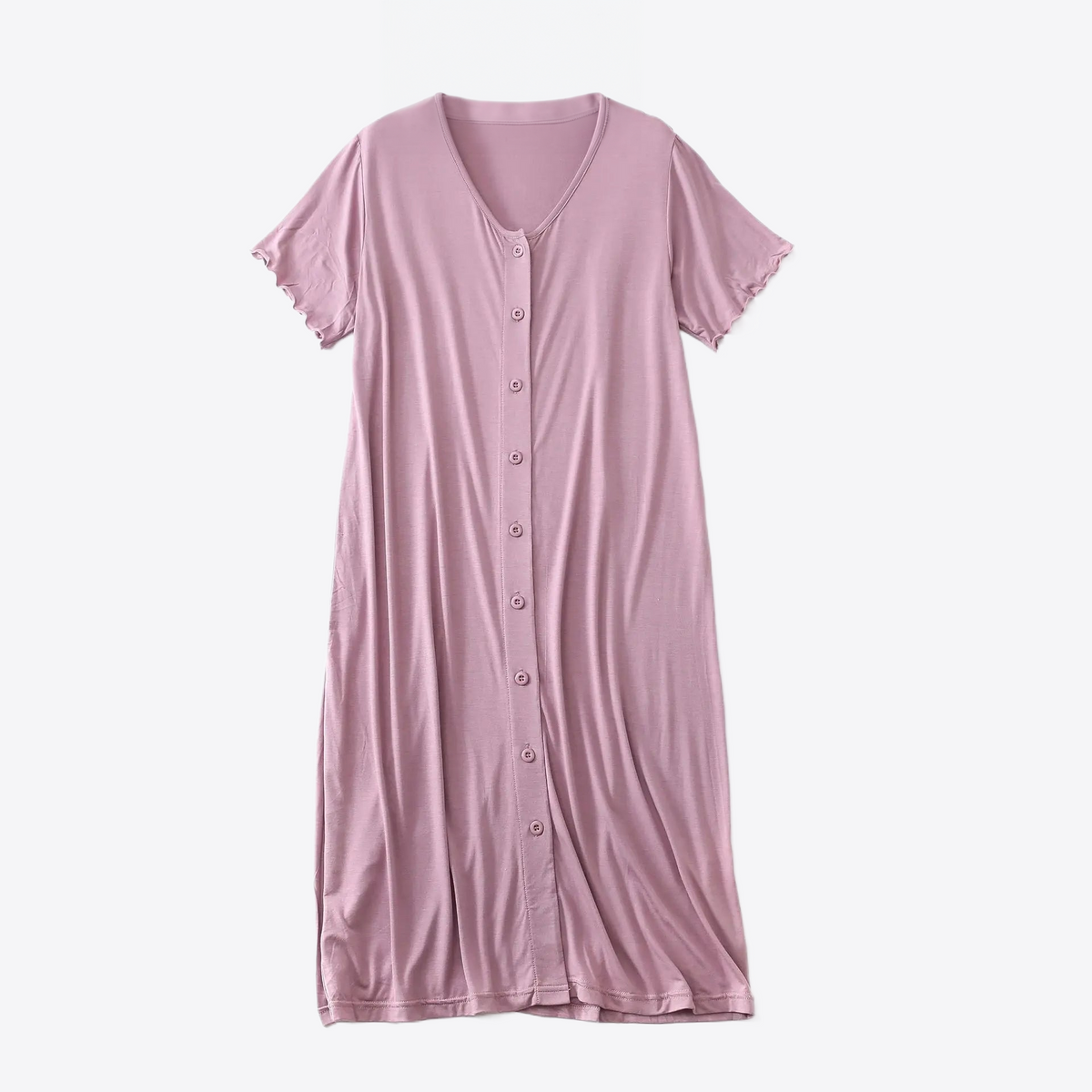 Petal Pink Viscose Womens Nightgown