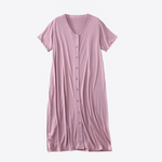 Petal Pink Viscose Womens Nightgown