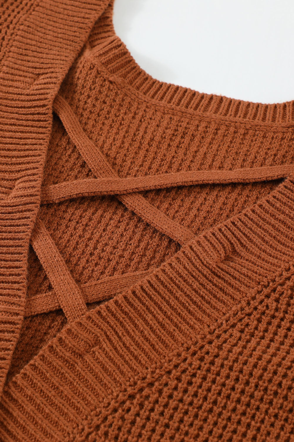 Strawberry Fields Cross Back 100% Cotton Womens Sweater