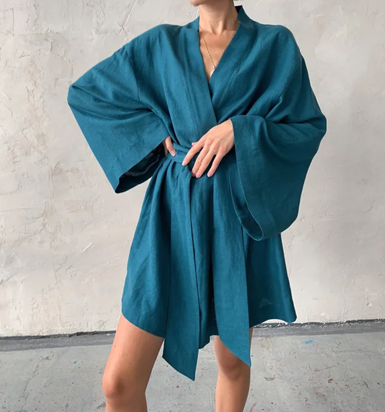 Gentle Cloud Moonlit Cotton Womens Robe