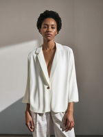 Lush Lavish 19MM Mulberry Silk Womens Blazer