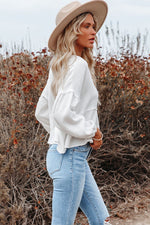 White Dove 100% Linen Womens Blouse