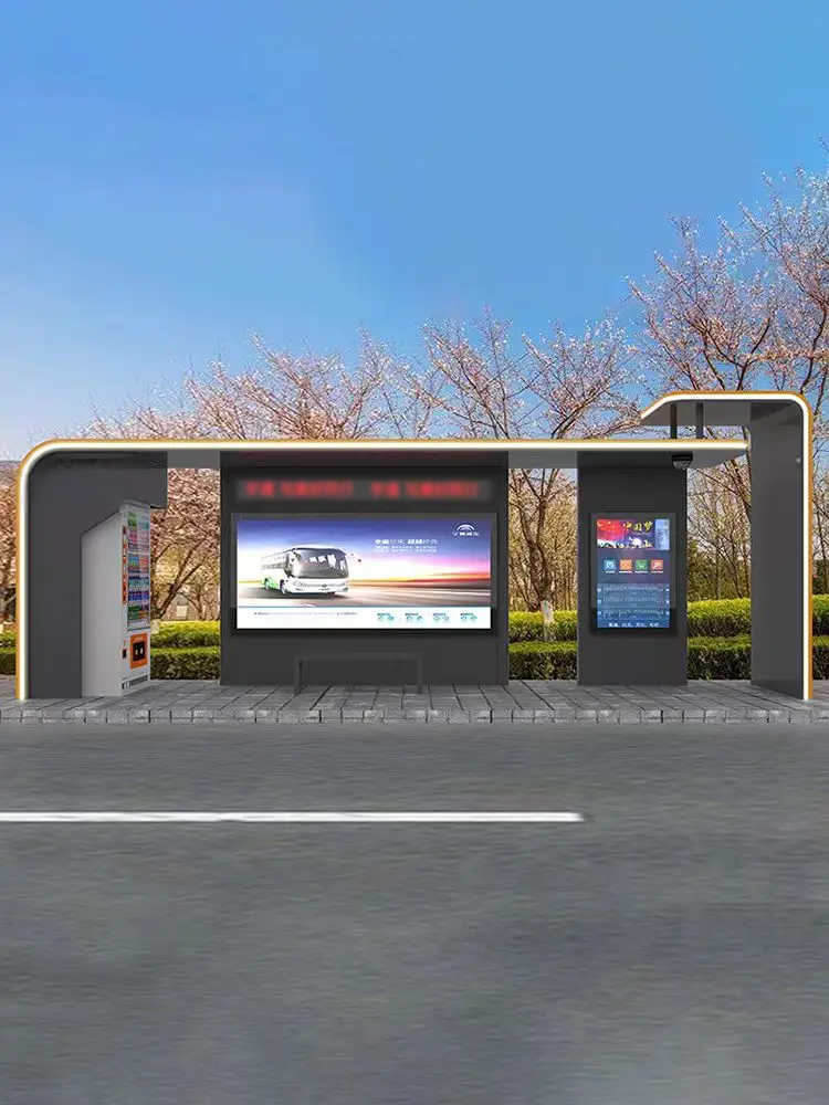 Energy Savers Solar Powered Smart City Station Bus Stop