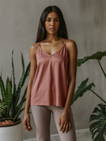 Ivory Orchid V-Neck Basic Viscose Womens Tank