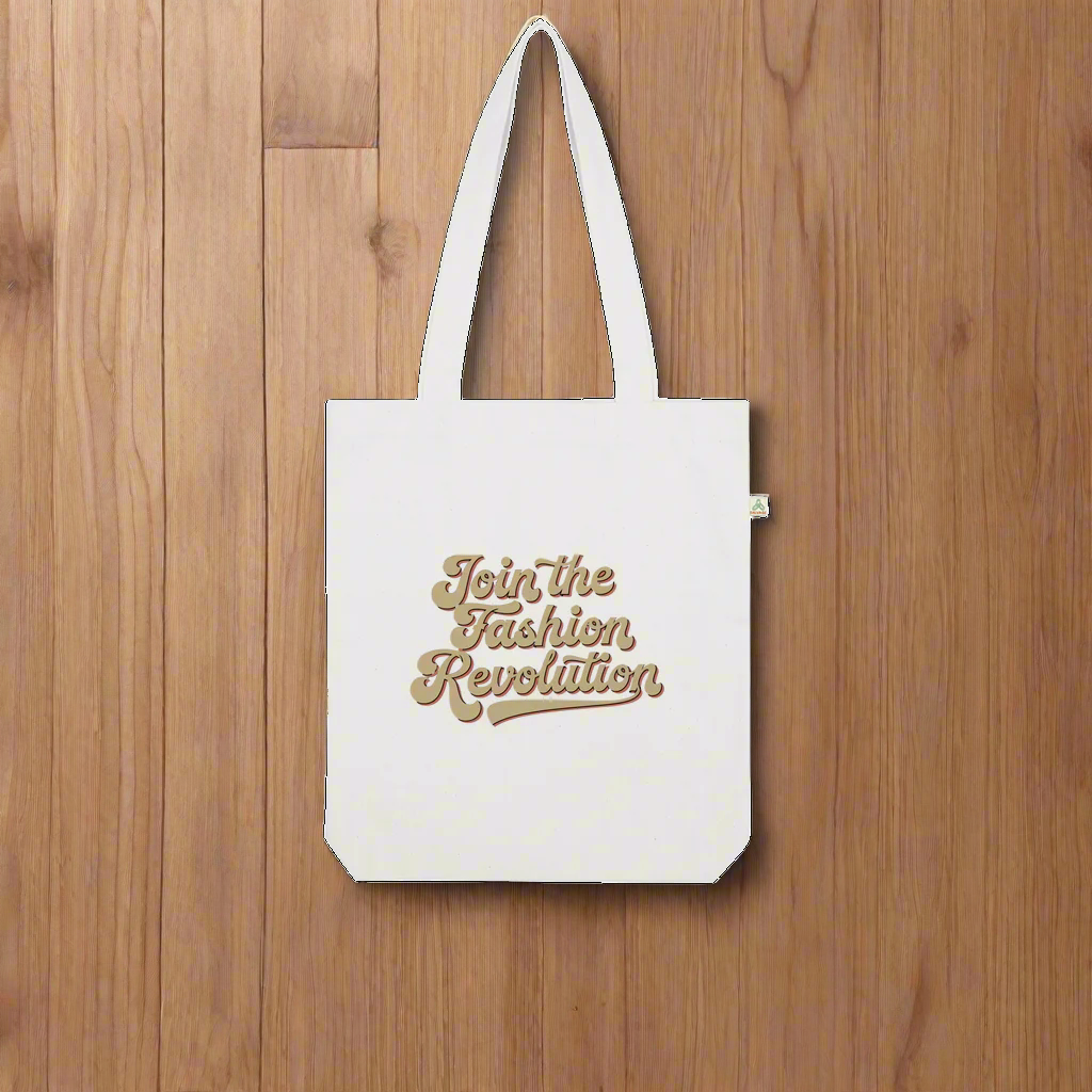 Join The Revolution 100% Organic Cotton Womens Graphic Tote Bag