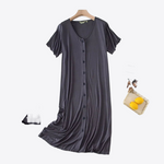 Petal Pink Viscose Womens Nightgown