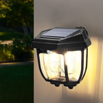 Energy Savers Decorative Wall LED Solar Powered Garden Lamp with Body Sensor