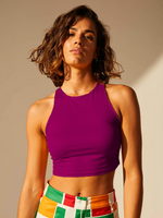 Orange Marmalade Basic Cotton Womens Crop Top