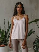 Ivory Orchid V-Neck Basic Viscose Womens Tank