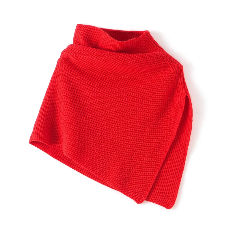 Birch Berries Knit Neck Cape Cashmere Womens Scarf | Hypoallergenic - Allergy Friendly - Naturally Free