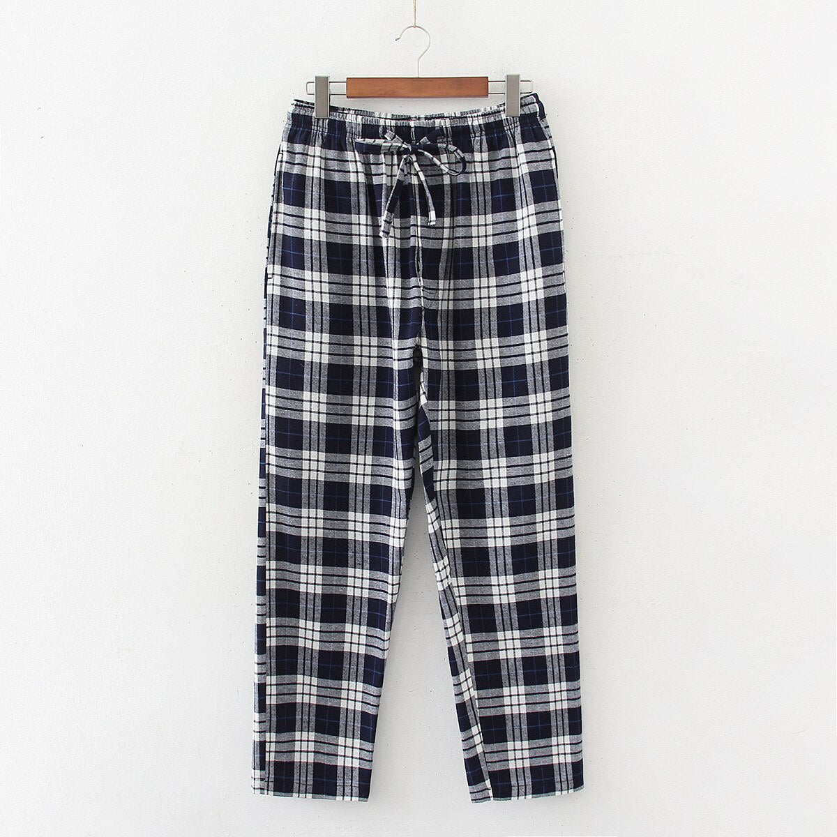 Coastal Retreat Plaid Pajamas 100% Cotton Mens Lounge Pants | Hypoallergenic - Allergy Friendly - Naturally Free