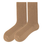 Cocoa Hues Solid Cotton Womens Socks | Hypoallergenic - Allergy Friendly - Naturally Free