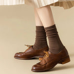Cocoa Hues Solid Cotton Womens Socks | Hypoallergenic - Allergy Friendly - Naturally Free