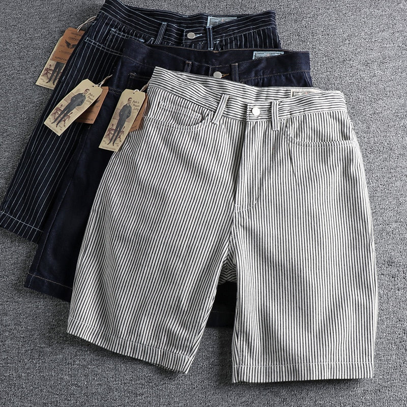 Cornflower Desert Denim 100% Cotton Mens Shorts | Hypoallergenic - Allergy Friendly - Naturally Free