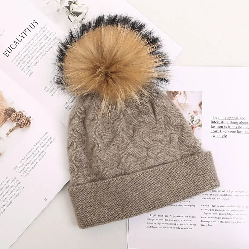 Cozy Retreat Winter Cashmere Beanie Hat | Hypoallergenic - Allergy Friendly - Naturally Free