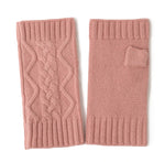 Frosty Chic Fingerless Knit Cashmere Womens Gloves | Hypoallergenic - Allergy Friendly - Naturally Free