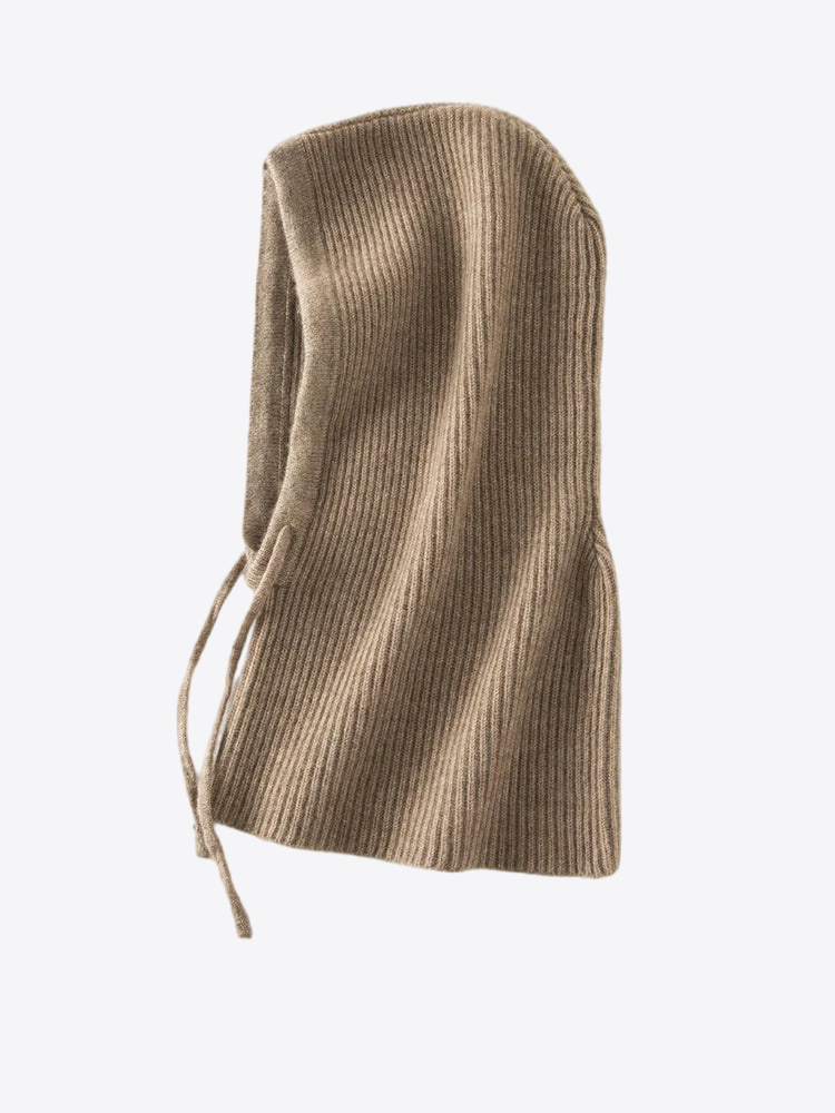 Golden Raisins Knit Hooded Drawstring Cashmere Womens Scarf | Hypoallergenic - Allergy Friendly - Naturally Free