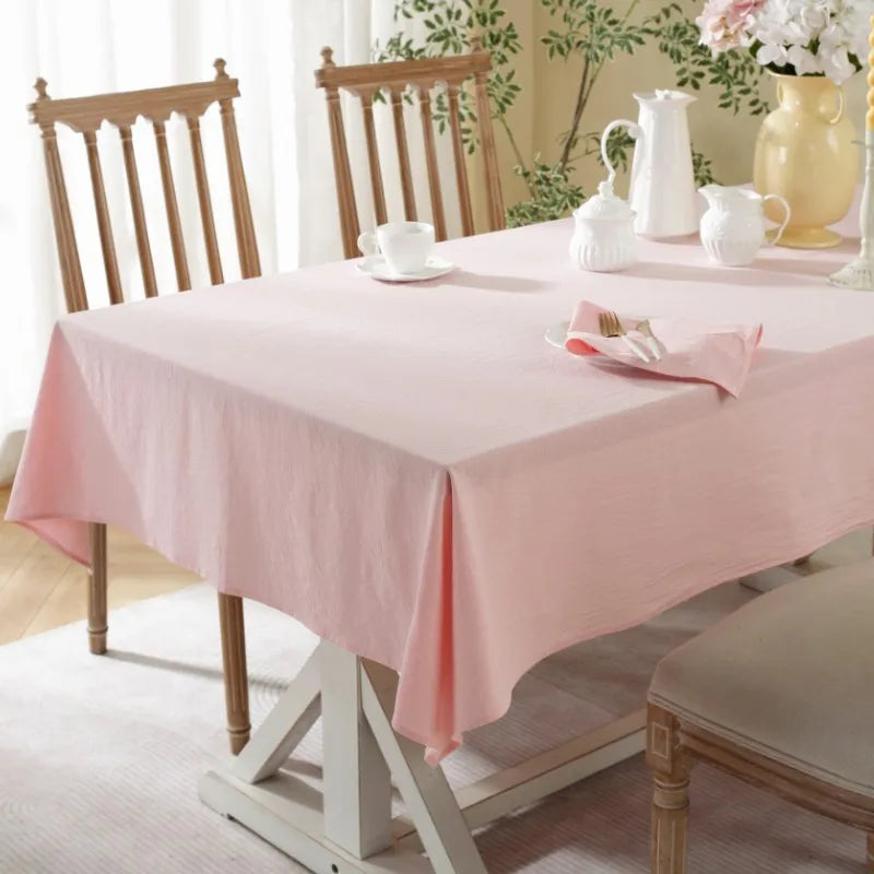 Green Leaf 100% Cotton Table Cloth | Hypoallergenic - Allergy Friendly - Naturally Free