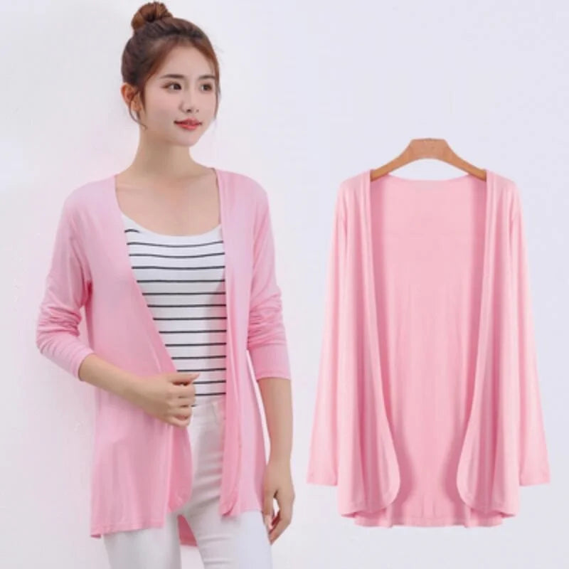 Spring Mist Modal Womens Cardigan