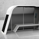 Energy Savers Solar Powered Bus Stop With Bench