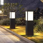 Golden Glow Stainless Steel Outdoor Lamp