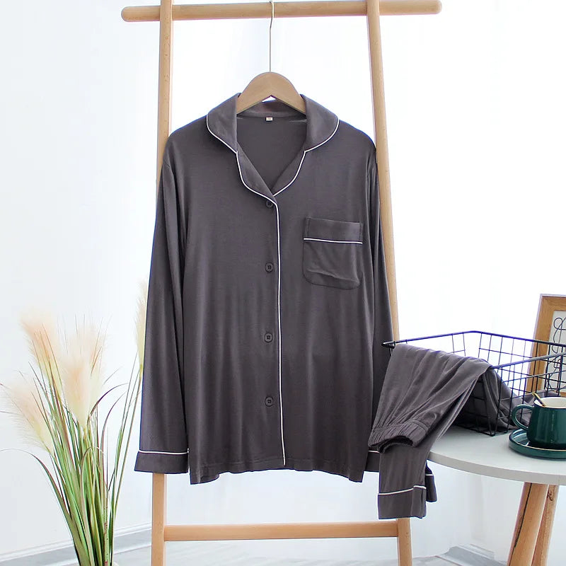 Midnight Mist 2Pcs Lounge Modal Womens Pajamas