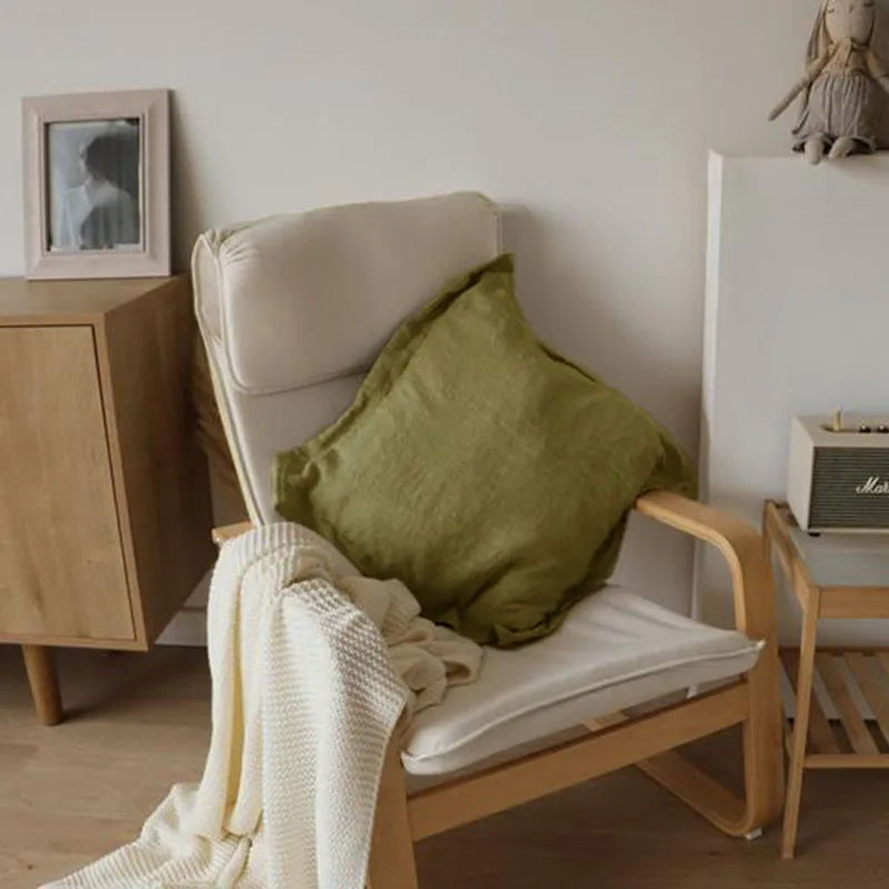 Natural Fabric 2Pcs 100% Linen Pillowcases