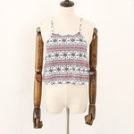 Azure Dew Dots Bohemian Summer Viscose Womens Tank Top