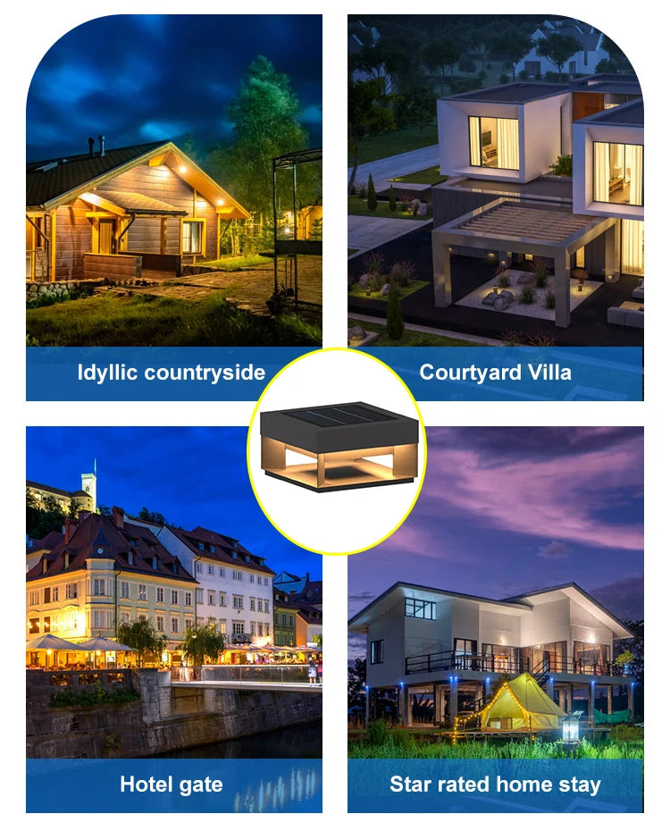 Emerald Forest Stainless Steel Outdoor Pillar Light Womens Garden