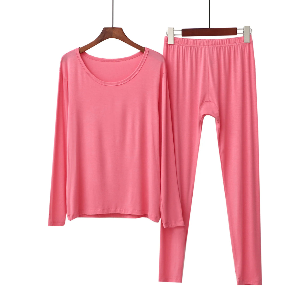 Sunset Rose 2Pcs Lounge Modal Cotton Womens Pajamas