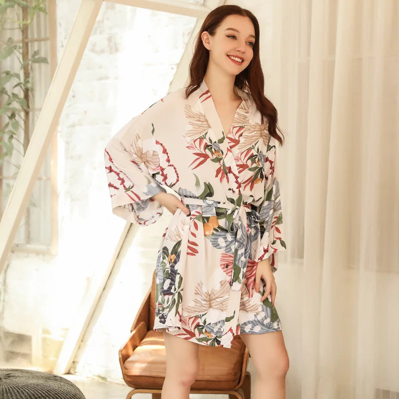 Celestial Ivy Floral Womens Robe