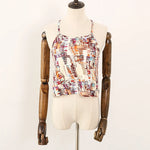 Azure Dew Dots Bohemian Summer Viscose Womens Tank Top