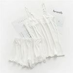 Azure Dawn Short Sleeve Cotton Womens Loungewear Pajamas