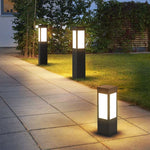 Golden Glow Stainless Steel Outdoor Lamp