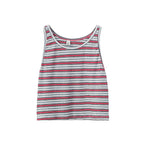 Emerald Meadow Striped Casual Cotton Womens Tank Top