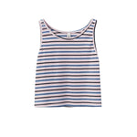 Emerald Meadow Striped Casual Cotton Womens Tank Top