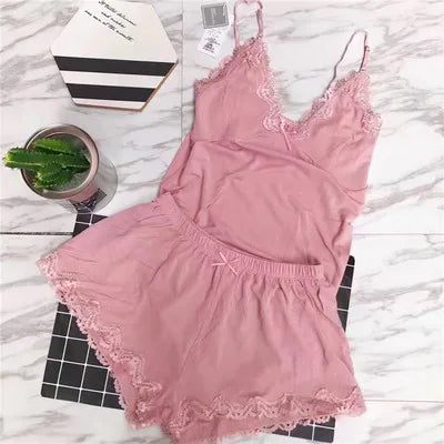 Azure Mist Lounge Cotton Womens Pajamas