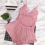 Azure Mist Lounge Cotton Womens Pajamas