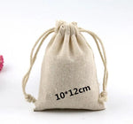 Emerald Forest Unbleached Cotton Jewelry Pouch